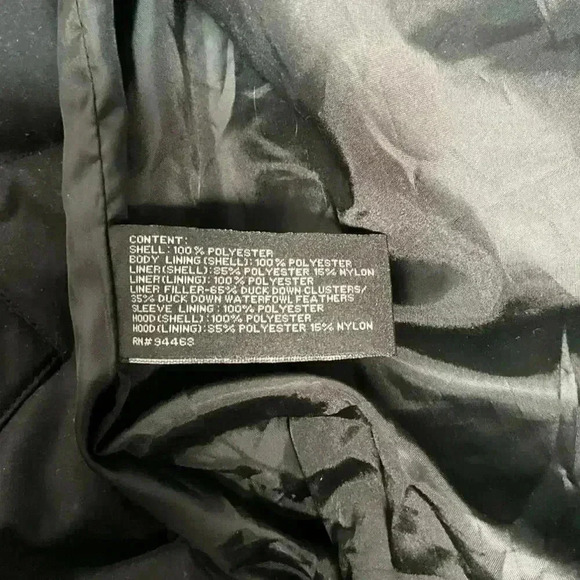 Men's Claiborn Downfill Blend Double Jacket Black Size Medium NWOT - Picture 13 of 16